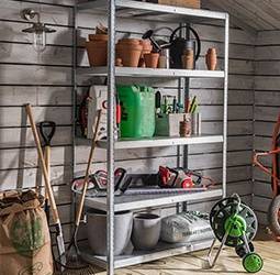 Saiba como escolher a estante modular que mais se adequa à arrumação da sua garagem , arrecadação ou oficina